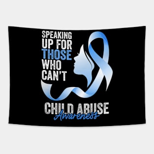 Child Abuse Prevention Awareness Month Blue Ribbon gift idea Tapestry