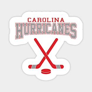 Retro Carolina Hurricanes Hockey Team Magnet