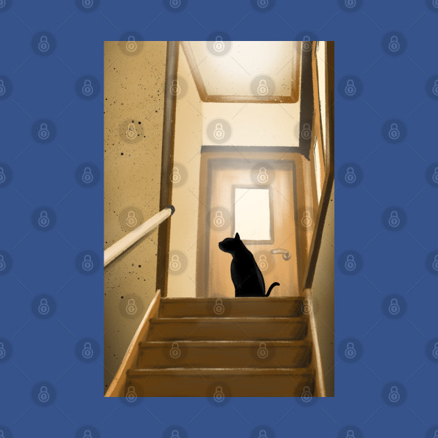 Discover On the stairs - Cat - T-Shirt