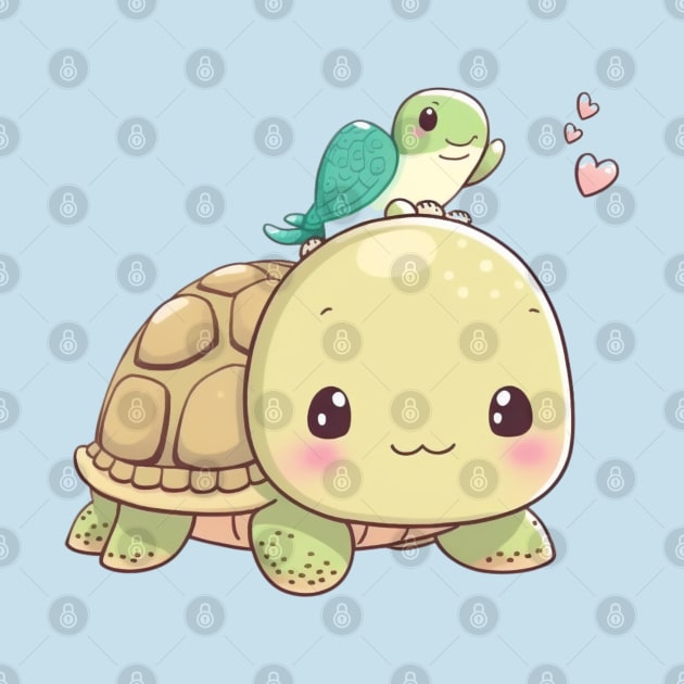 Turtle cute kawaii by SimoneSpagnuolo