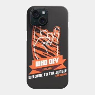 Go Bengals! Cincinnati is in Super Bowl LVI, Who Dey Phone Case