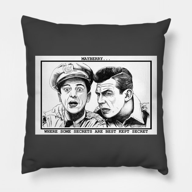 SECRETS OF MAYBERRY Pillow by VanceCapleyArt1972