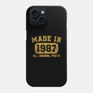 Made In 1987 Birthday Gifts 37 Years Old 37th Bday Present Phone Case