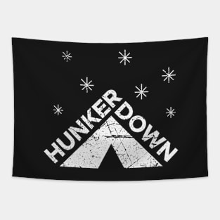 Hunker Down Camping Tapestry