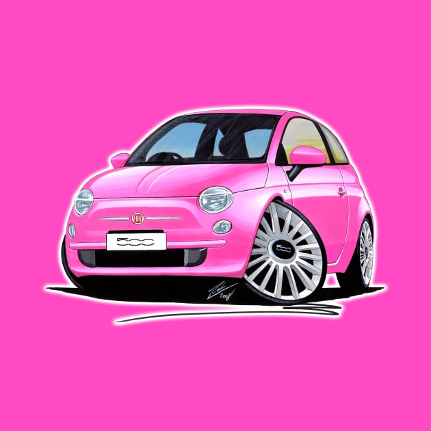 Fiat 500 Pink by y30man5