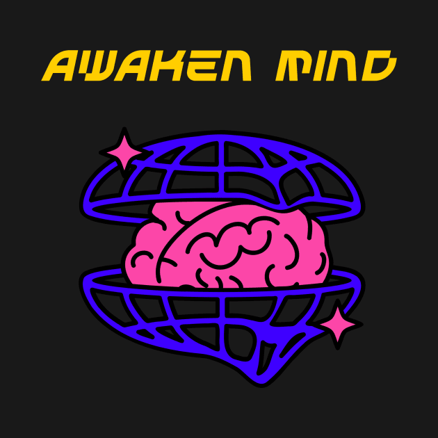 Awaken Mind by Vintage Oldschool Apparel 