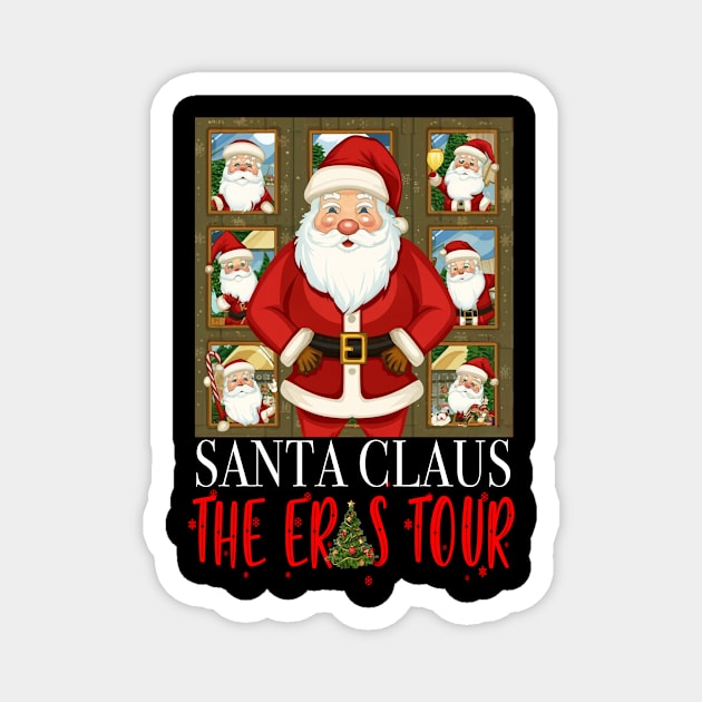 Santa Claus The Jolly Tour Family Group Christmas Matching Party Magnet by Spit in my face PODCAST