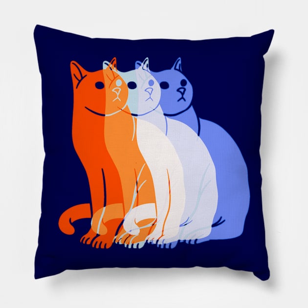 The faces of a Cat Pillow by AlondraHanley