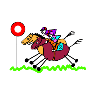 Horseracing Cartoon T-Shirt