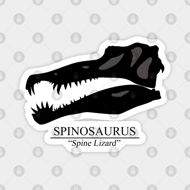 Spinosaurus Skull Magnet by SakuraDragon