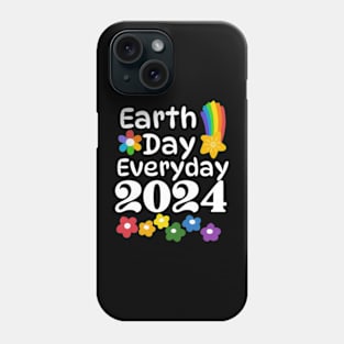 Teacher Earth day 2024 Everyday gift april 22 Rainbow Phone Case