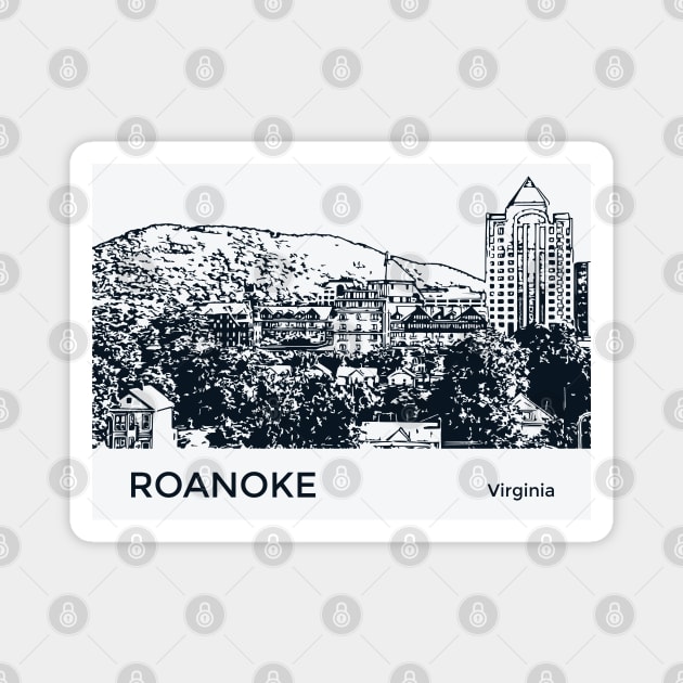 Roanoke Virginia Magnet by Lakeric