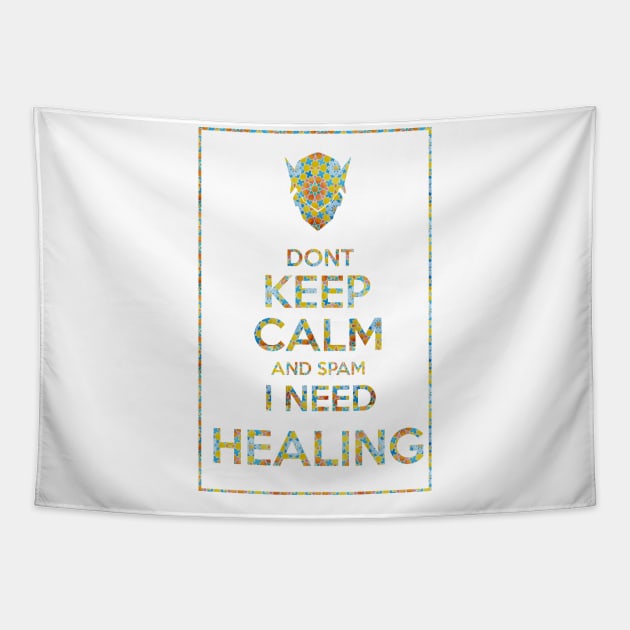 Genji Keep Calm - Overwatch Tapestry by Bizzi_place