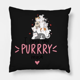 Pink Grey Modern Cartoon Pets Character Cute Pillow