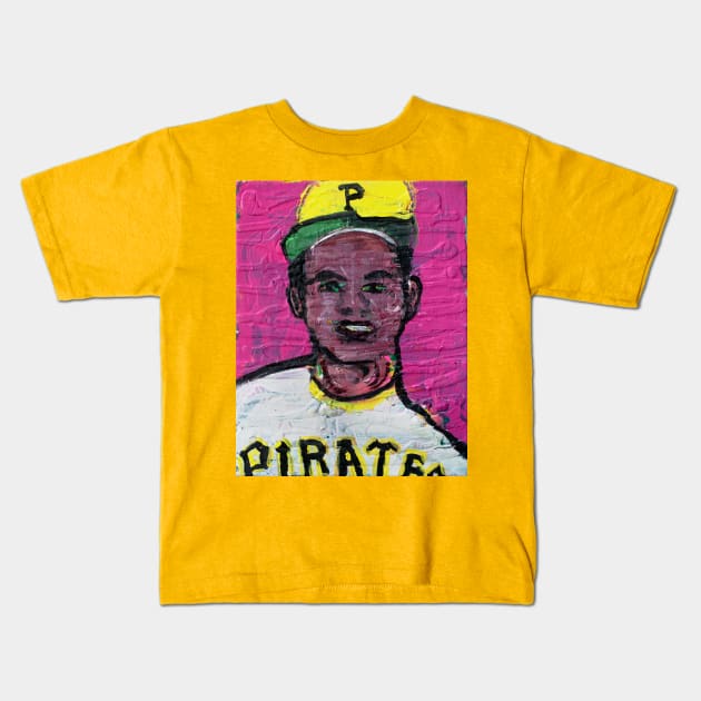 Roberto Clemente Kids T-Shirt by Granger - Pixels