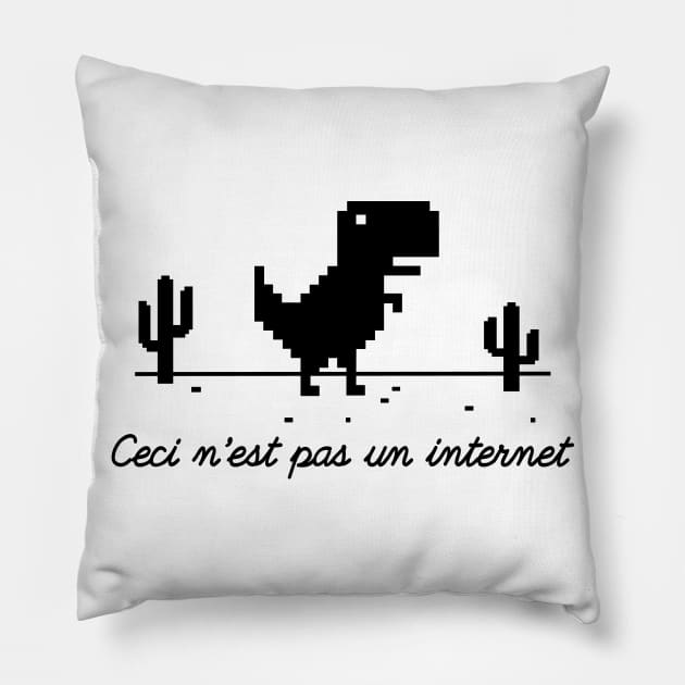 Ceci N'Est Pas Un Internet Pillow by Barbadifuoco