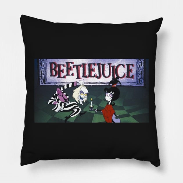 Beetlejuice Pillow by fmidgleystrand