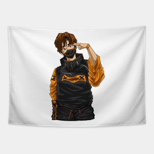 Anime Character Hero Kawaii Male Japanese Manga Tapestry