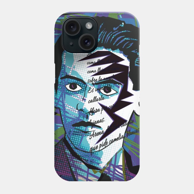 Federico Garcia Lorca - Blue Phone Case by Exile Kings 