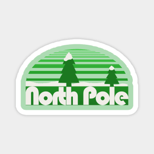 North pole retro travel Magnet