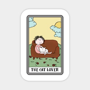 The cat lover - funny tarot cat Magnet