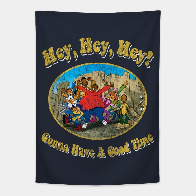 Gonna Have A Good Time Worn Tapestry by Alema Art