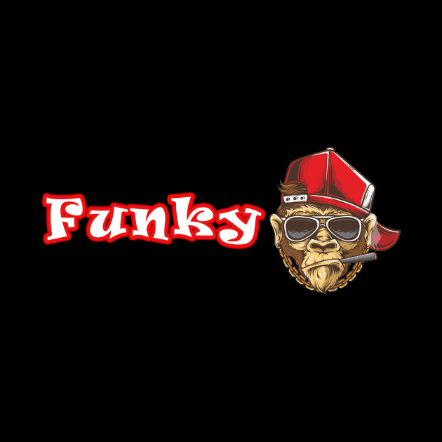 Funky Rapper Monkey by Graphic designs by funky