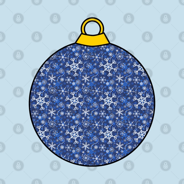 Christmas ornament Snow Blue by Nicostore