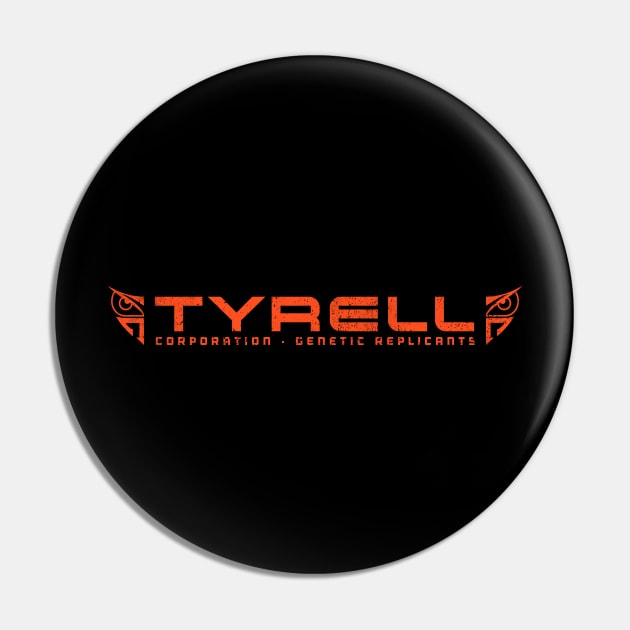 Tyrell Corporation / Fictional Blade Runner Brand Orange Pin by Hataka