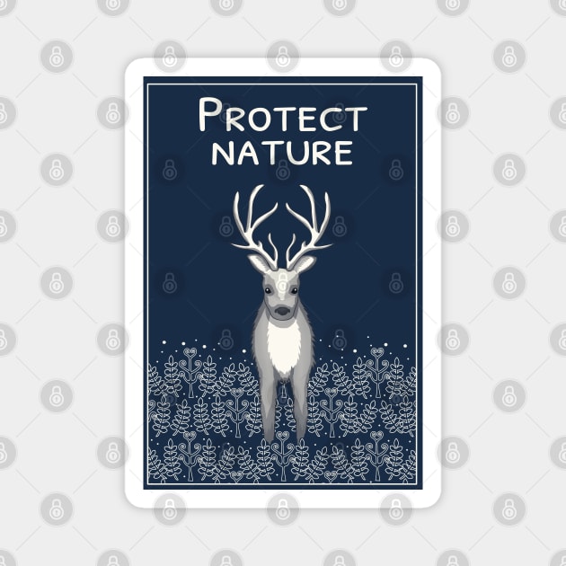 Protect nature Magnet by Purrfect