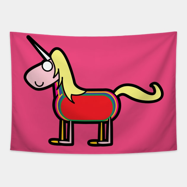 Lady Rainicorn Tooniefied Tapestry by Tooniefied