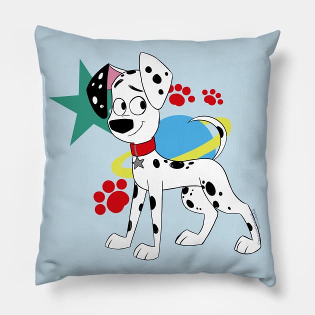 Dylan Dalmatian Pillow by SteampunkSeahorse