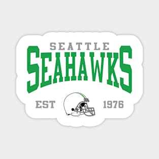 Retro Seattle Football Magnet