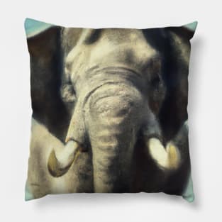 Elephant with a Crown Pillow