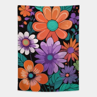 Flowers 70s style Tapestry