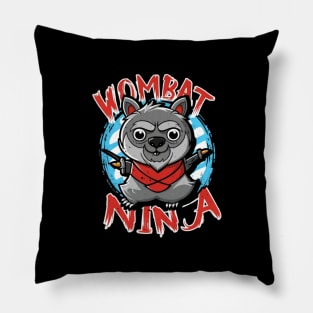 Old Wombat Ninja Pillow