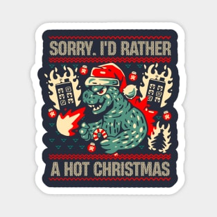 Godzilla Christmas Magnet