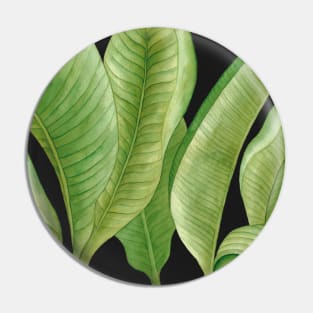 Nature Green Leaves Pin