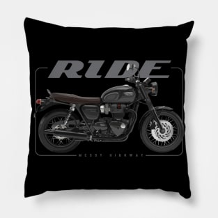 Triumph Bonneville T120 Black 16 black, sr2 Pillow