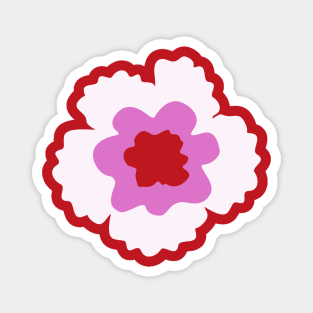 Pink Flower Power Magnet