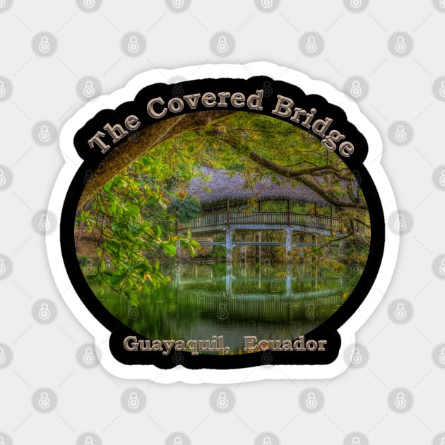 The Covered Bridge in the Forest Magnet by SteveKight