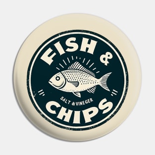 Fish & Chips logo Pin