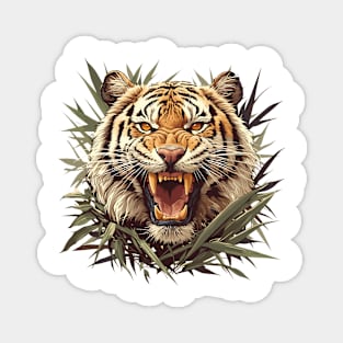 angry tiger Magnet