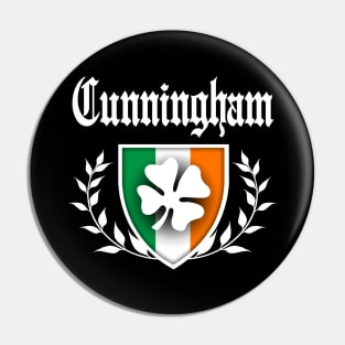 Cunningham Shamrock Crest Pin