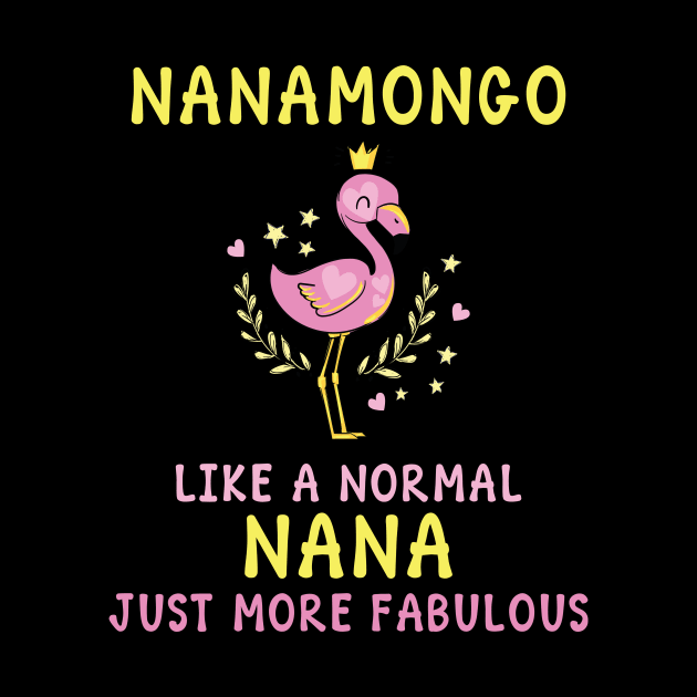 Cute gift for grandmother - Nanamongo Flamingo theme present by Anonic