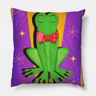 Fancy Frog (Deep Purple) Pillow