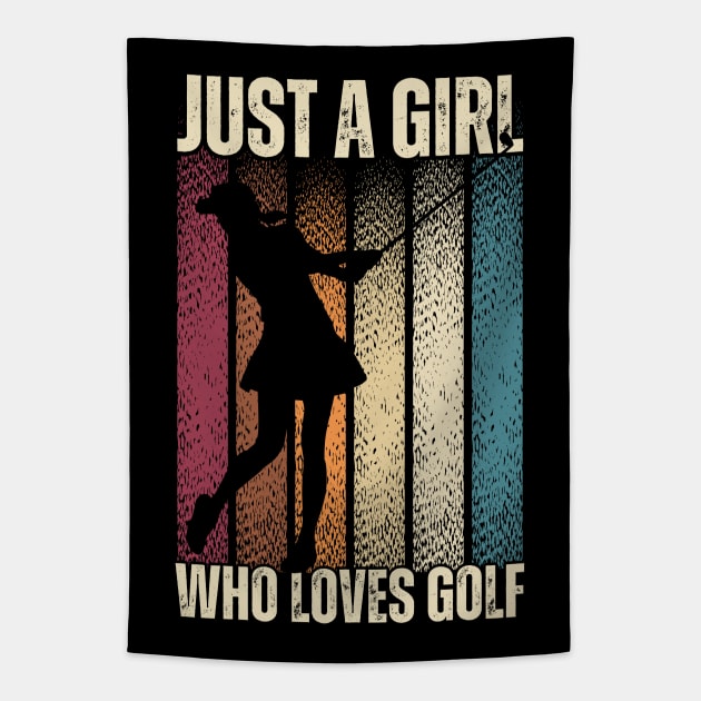 Just a Girl Who Loves Golf: Celebrating the Female Golfer! Tapestry by chems eddine