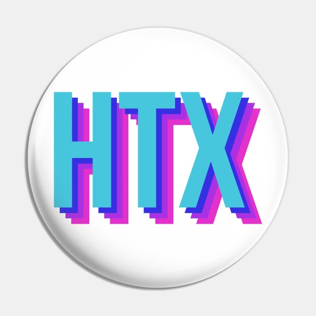 HTX in blue & purple Pin by emilykroll