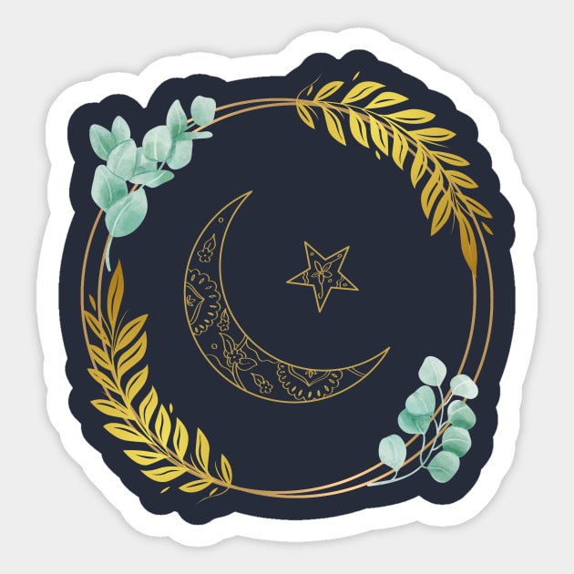 Crescent Moon Sticker