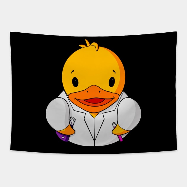 Scientist Rubber Duck Tapestry by Alisha Ober Designs